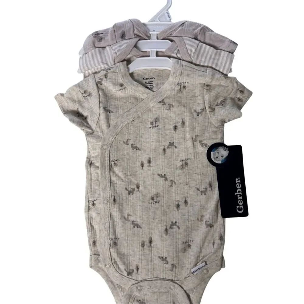 GERBERS 3 Months 3 piece Boys Bodysuit Set